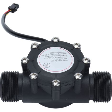Débitmètre à eau DN25 1.3 pouces Nylon pour tuyau de piscine et réseau d'eau