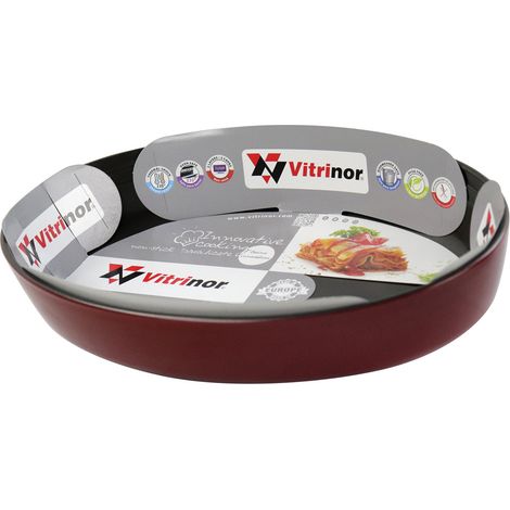VITRINOR fuente horno oval red 35x24x6 cm , Fuente oval Red 35 x 24 x 6 cmFabricada en vidrio de borosilicato con recubrimiento antiadherente interiorIdeal para llevar del (1/3)