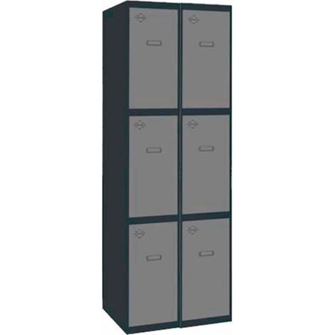 Taquilla 1800x600x500 SIMONLOCKER PROFESIONAL 3 PUERTA 2/6 300 (600)AN/GR marca SIMONRACK