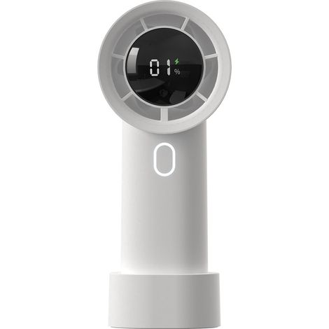 1 Ventilateur sans lame, affichage numérique, recharge USB, silencieux, pour bureau et extérieur (1/5)