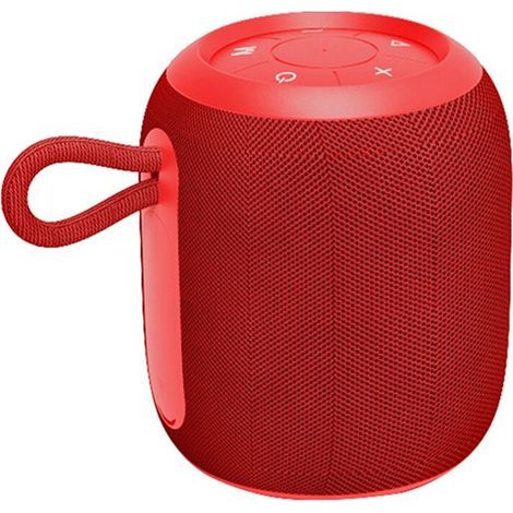 Enceinte Portable D'Extérieur, Petit Caisson de Basses Sans Fil, Multifonction, Rouge