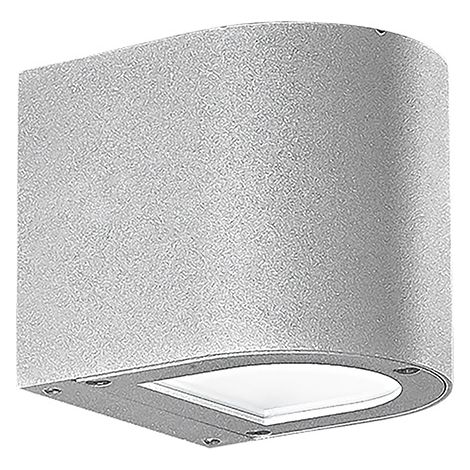 Silver Applique LED 4,5W Monoemissione Tonda Grigia 3000K 60° IP65 - Rossini Group Illuminazione da Parete per Esterni di Design (1/5)