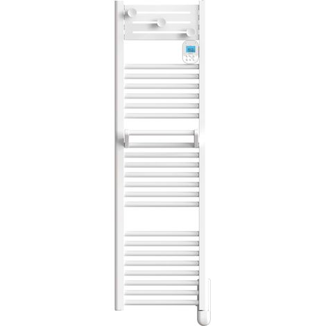 Radiateurs sèche-serviettes à inertie fluide NOIROT Actibain 500W L40 blanc (1/4)