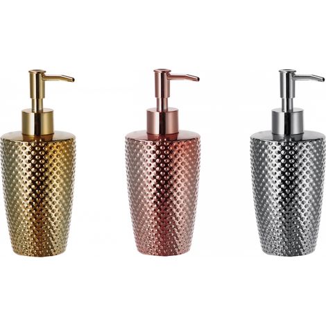 1 Pezzo Dispenser Sapone da Bagno Brillante in Ceramica 3 Colori