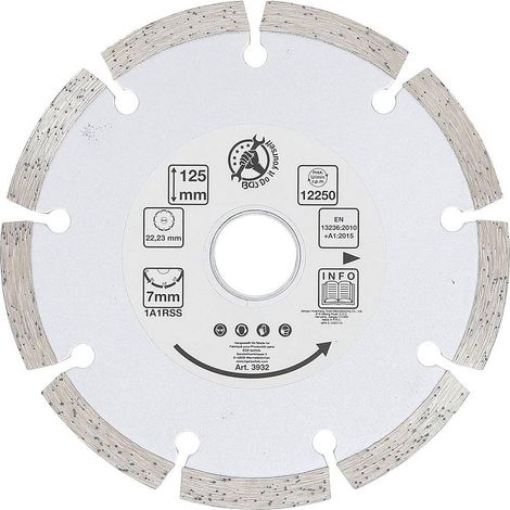 Disque de Coupe en Segments 125 mm - Coupe Précise et Durable, Acier, Pro - D-Work