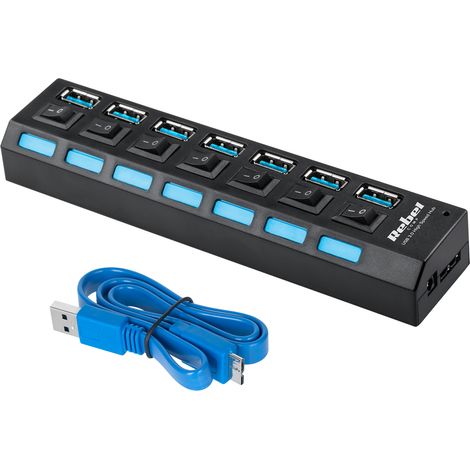 Rebel 5 Gbit/s USB 3.0 x 7 Hub-Splitter (1/4)