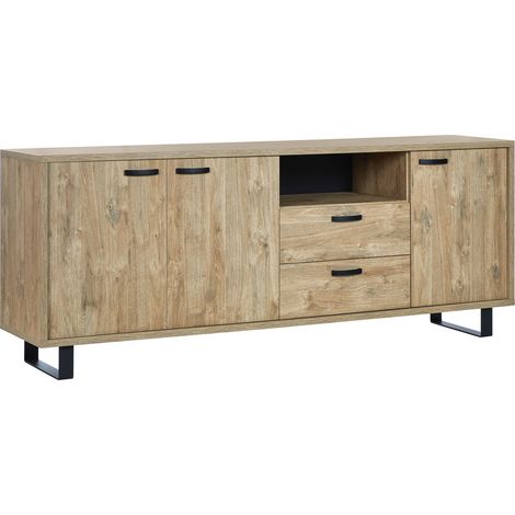 Buffet/bahut style industriel 220 cm Virgile (1/5)