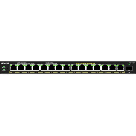 Switch NETGEAR 16x GE GS316EPP-100PES PoE+ Gigabit 231W 1SF (GS316EPP-100PES) (1/3)