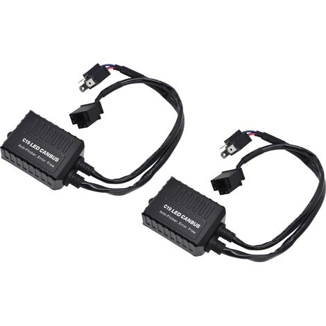 2 Stück Canbus C19 H4 Universal-LED-Decoder-Antiflimmer-Lichtfilter-Zubehör für Scheinwerferlampen (1/5)