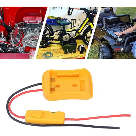 Adaptateur de batterie avec trous de fixation pour batteries DWE 18V 20V série BCD avec bornes à fusible (1/5)