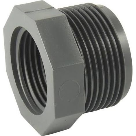 1 Réducteur PVC, Mâle/Femelle, PN16, 3/4 Pouces, 1/2 Pouces, Plomberie