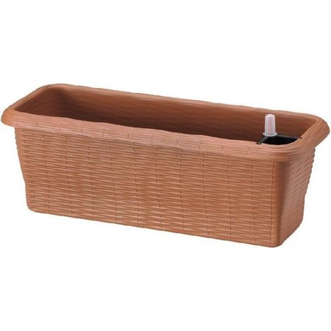 Jardinière - PAGLIA - Auto-irrigante - Bois - L 60 x l 20 x H 17,5 cm - Livraison gratuite (1/3)