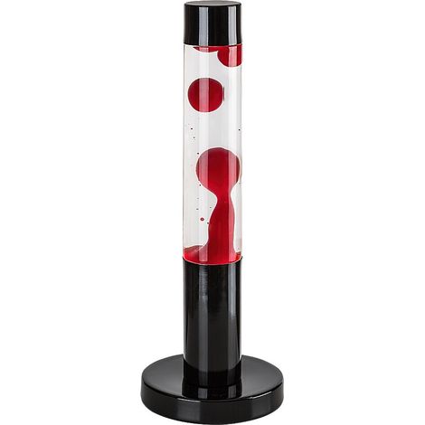 Lampada lava decorativa con base rossa e nera per soggiorno e camera da letto, LED 25W lavastic Rabalux (1/5)