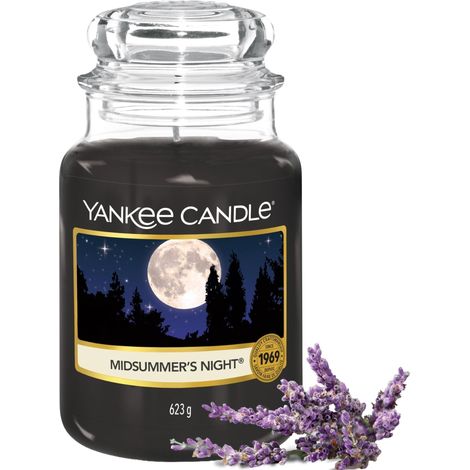 bougie parfumée Nuite d'été  Format jarre  Bougie longue durée jusqu’à 150 heures de combustion  Cadeaux pour femmes (1/5)