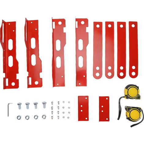 Plaque outil alignement roues avec feuille connexion – 2 mètres ruban 5m robuste pince orteil voitures SUV plupart véhicules rouge (1/5)