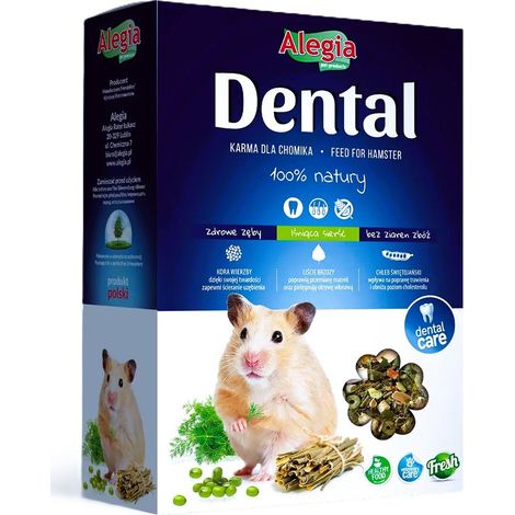 Alegia Dentale Cibo per roditori - Confezione da 300 g - Cibo per criceti 300 g