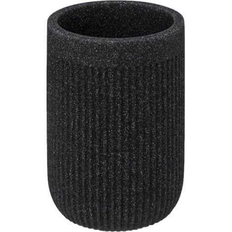 Gobelet brosse à dents "Onyx" Atmosphéra. - Ardoise