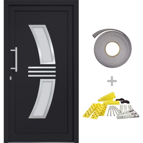 Porte d'entrée Anthracite 108x200 cm (1/5)