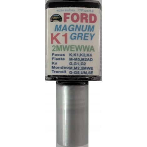 Retoque de pintura para coches Ford Magnum Gray K1, reparación de arañazos, 10 ml arasystem (1/5)