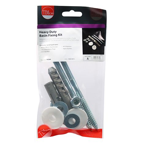 TIMCO Basin Fixing Kit Heavy Duty - Heavy Duty Kit