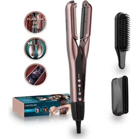 Cecotec Lisseur à air avec double plaque chauffante AirLisse 2in1 ForceDry Duo Black. 1 000 W, 112 000 tr/min, 3 modes.