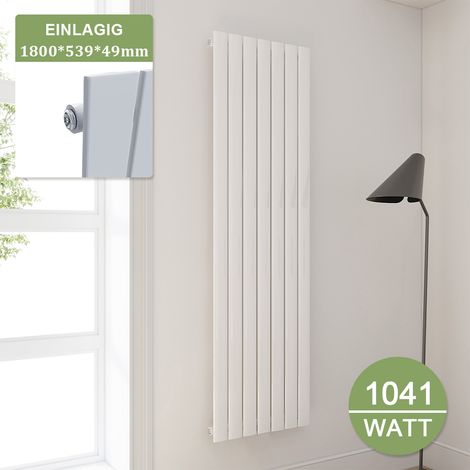ELEGANT Paneelheizkörper Weiß Heizkörper 1800 Vertikal 1800x539mm Einlagig