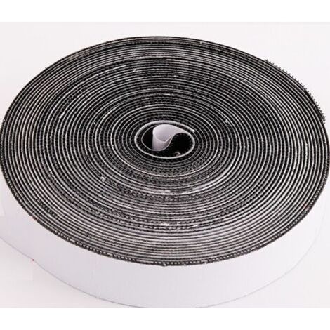 (1 pièce)Ruban Auto-Adhésif Scratch Hook and Loop Tape for Frame Mount, 20mm x 25M - Noir (1/5)