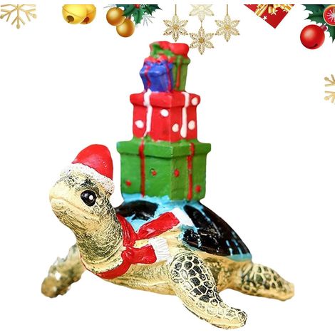 Figurines de tortue, décorations sur le thème de la tortue charmantes figurines de tortue Belle statue d'animal en résine pour décoration de la maison Sculpture décorative de burea (1/5)