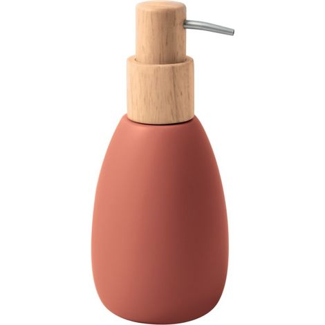 Dispensador de jabón de poliresina y madera SVEN Old Rose Spirella