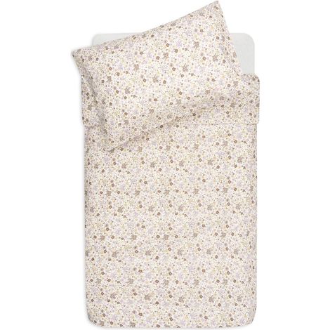 Parure de Lit Enfant - Flower Fairies - 100x140 cm - 100% Coton - Housse de Couette et Taie d’Oreiller - Set de Literie (1/4)