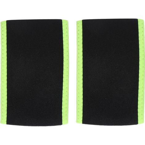 Zweiteilige Handgelenkbandage mit verstellbarem Klettverschluss, wendbarem Stützgurt, fluoreszierendem Grün und Schwarz (1/5)