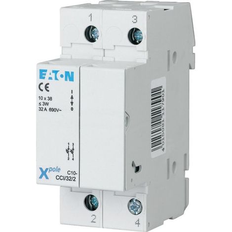 EATON 112232 Sicherungshalter 10x38 2-polig (C10-CCI/32/2)