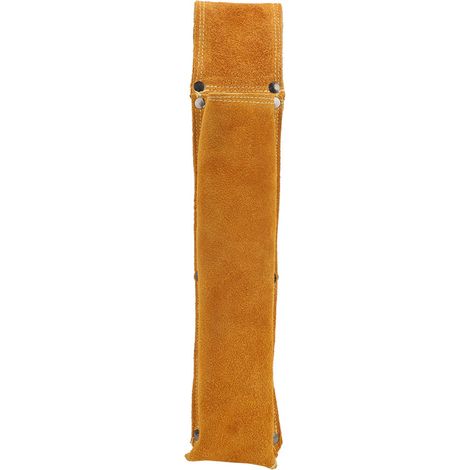 Robuste Gürteltasche aus dickem Leder, ideal für Arbeiten in der Höhe, sowie eine hitze- und abriebfeste Schweißertasche für Schweißstäbe. (1/5)