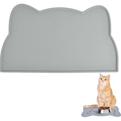 1 Tapis Alimentation Silicone, Bord Surélevé, Antidérapant, Pour Chat Chien (1/5)