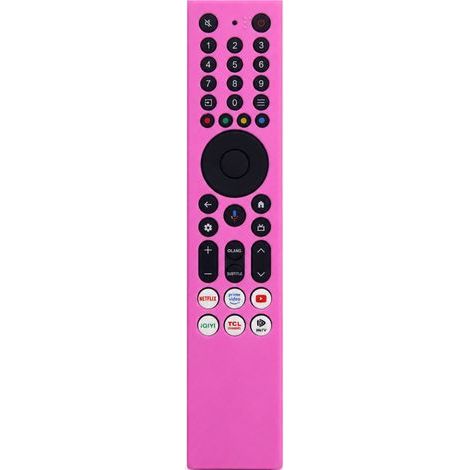 Housse en Silicone Rose pour Télécommande TV Compatible avec TCL RC833A, Protection Antipoussière et Antichoc (1/5)