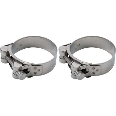 Schlauchschelle aus Edelstahl A2 mit Zapfenverbindung – Durchmesser 40–43 mm – Breite 20 mm – Anzugsmoment 8,5 Nm – Abgerundete Kanten für optimale Abdichtung (1/3)