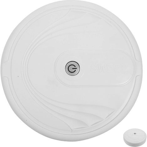 Robot laveur de sols factice, jouet de rôle pour enfants, balai de sol artificiel rechargeable, blanc (fonctionne sur piles)-23.00X23.00X4.50CM-White (1/4)