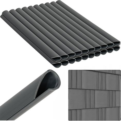 Heckermann Clips pour ruban de clôture 19 cm, lot de 20 - Gris clair