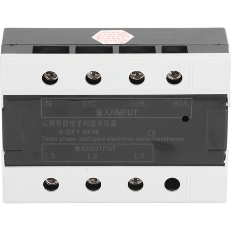 Dreiphasen-Spannungswandler mit Servotransformator, 1,5 kW: Eingang 360–420 V, Ausgang 200–230 V (1/5)