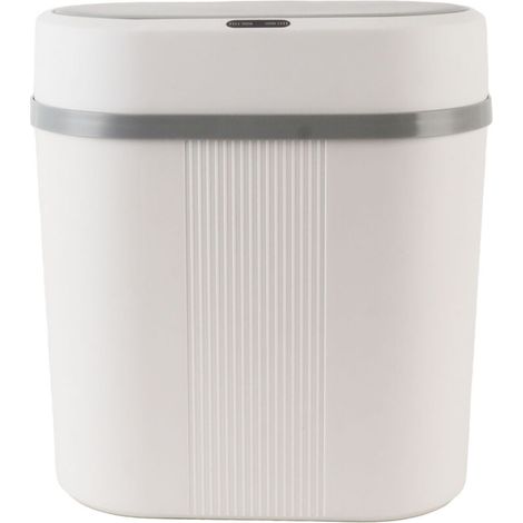 Corbeille Intelligente 12L à Senseur Automatique et Batterie pour Cuisine, Salle de Bain, Bureau - ABS/PP, 30x27x15cm (1/5)