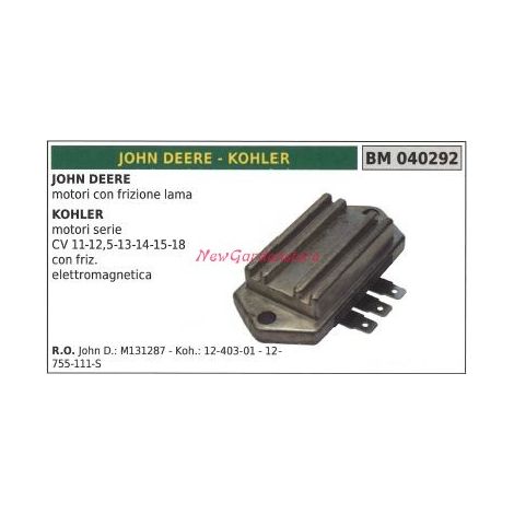 Regolatore di tensione motore frizione lama KOHLER motore CV11 040292