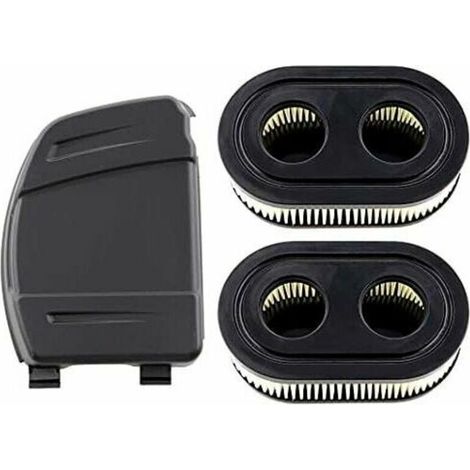 Satz mit 2 Luftfiltern inklusive Filterabdeckung für Briggs & Stratton Motoren 550E, 575EX, 575IS, 625EXI, 650EXI, 675EXI, 675IS. Ersetzt die Teilenummern 594106, 798339, 798452 und 593260.-DPZO..D