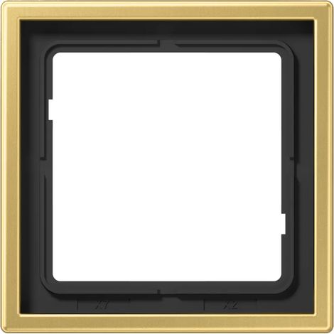 Jung Rahmen 1fach, senkrechte und waagerechte Montage, Messing, LS 990, Messing classic ME2981C (1/2)