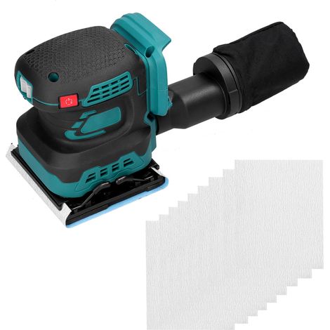Ponceuse électrique sans fil 8000/10000/12000 tr/min, 3 vitesses réglables, polisseuse à bois multifonctionnelle, compatible avec les batteries Makita (1/5)