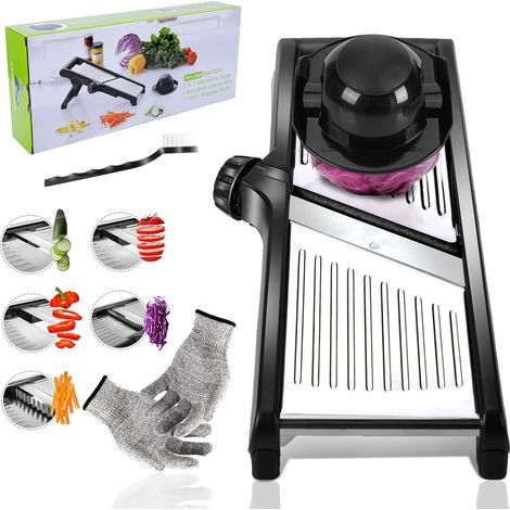 Mandoline Réglable Inox avec Lames Intégrées