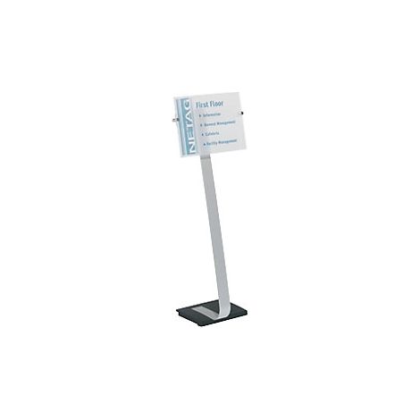 Soporte de pie CRYSTAL SIGN  para formato DIN A3  aluminio