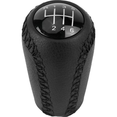 Couvercle Bouton de Changement de Vitesse en Cuir Premium pour 3 Bk BL et 6 II GH 05-14 - Design Ergonomique avec une Installation Facile et une Mise à Niveau élégante - Ajustement Universel pour. (1/5)