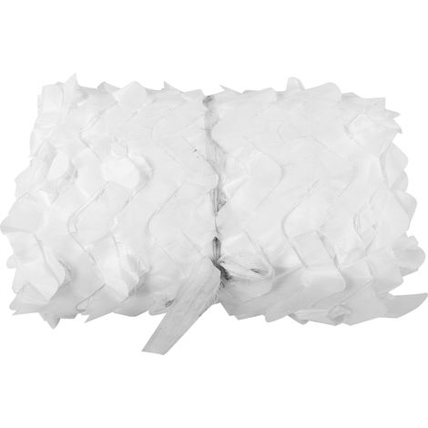 Filet de camouflage militaire d'extérieur pour la chasse, le tir, le camping et la protection solaire (blanc, 2 x 4) (1/5)