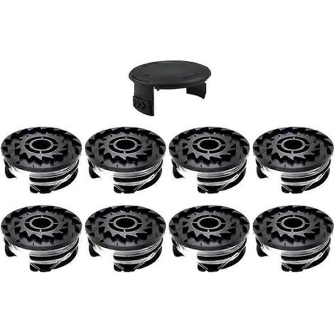 Ersatzspulen-Set für Parkside TLP-01 Rasentrimmer und Kappe, 6 robuste Spulen, kompatibel mit PRTA 20-Li/PRT 550, mehrfarbig (1/4)