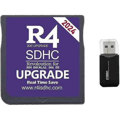 Carte R4 2024, adaptateur SDHC R4, carte mémoire flash pour DSL XL/LL Secure Digital, gravure de cartes de jeu JN (1/5)